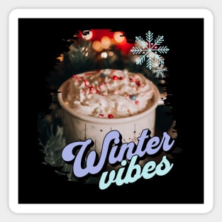 Winter Vibes Hot Cocoa Sticker